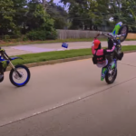 BIKE FLIP ON MOVING TRAIN